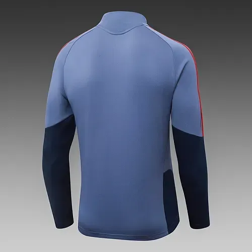 Bayern Munich 2026/2027 Bayern Munich Half-Pull Training Suit Grey-blue Football Shirt Set 2026/27 — 5