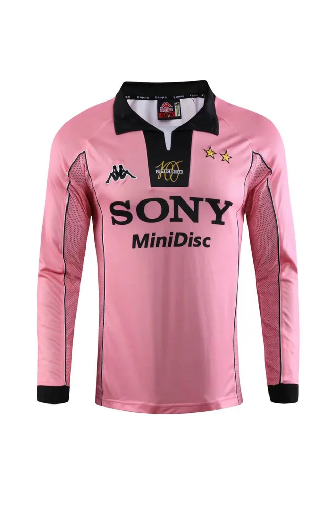 Juventus 1997/1998 Retro Manga larga Juventus Visitante Camiseta de fútbol 1997/1998