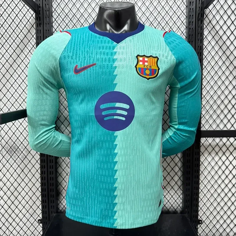 Barcelona 2026/2027 Long Sleeve Player Version Barcelona Third Away Football Jersey 2026/27