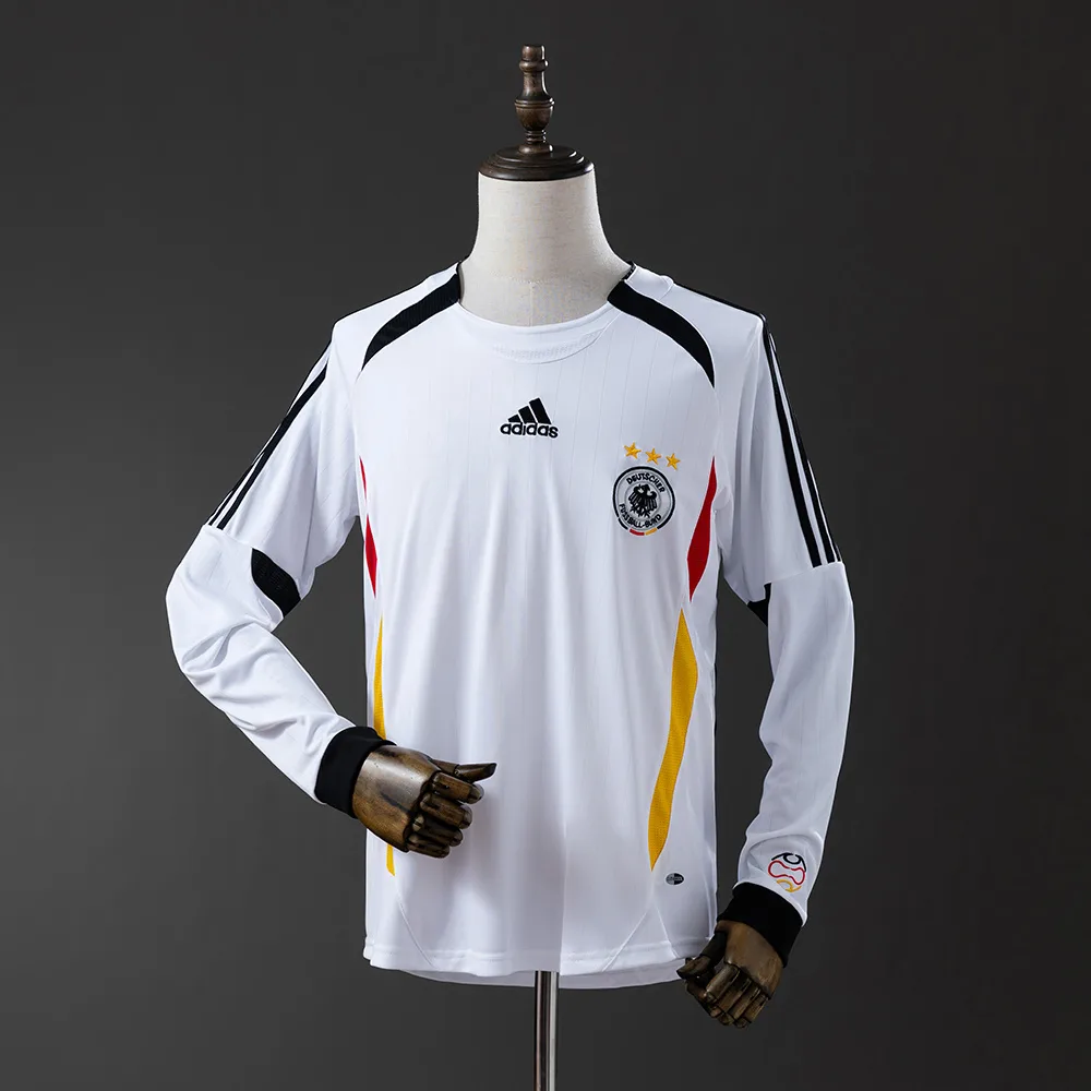 Germany 2006 Retro Manga larga Germany Local Camiseta de fútbol 2006