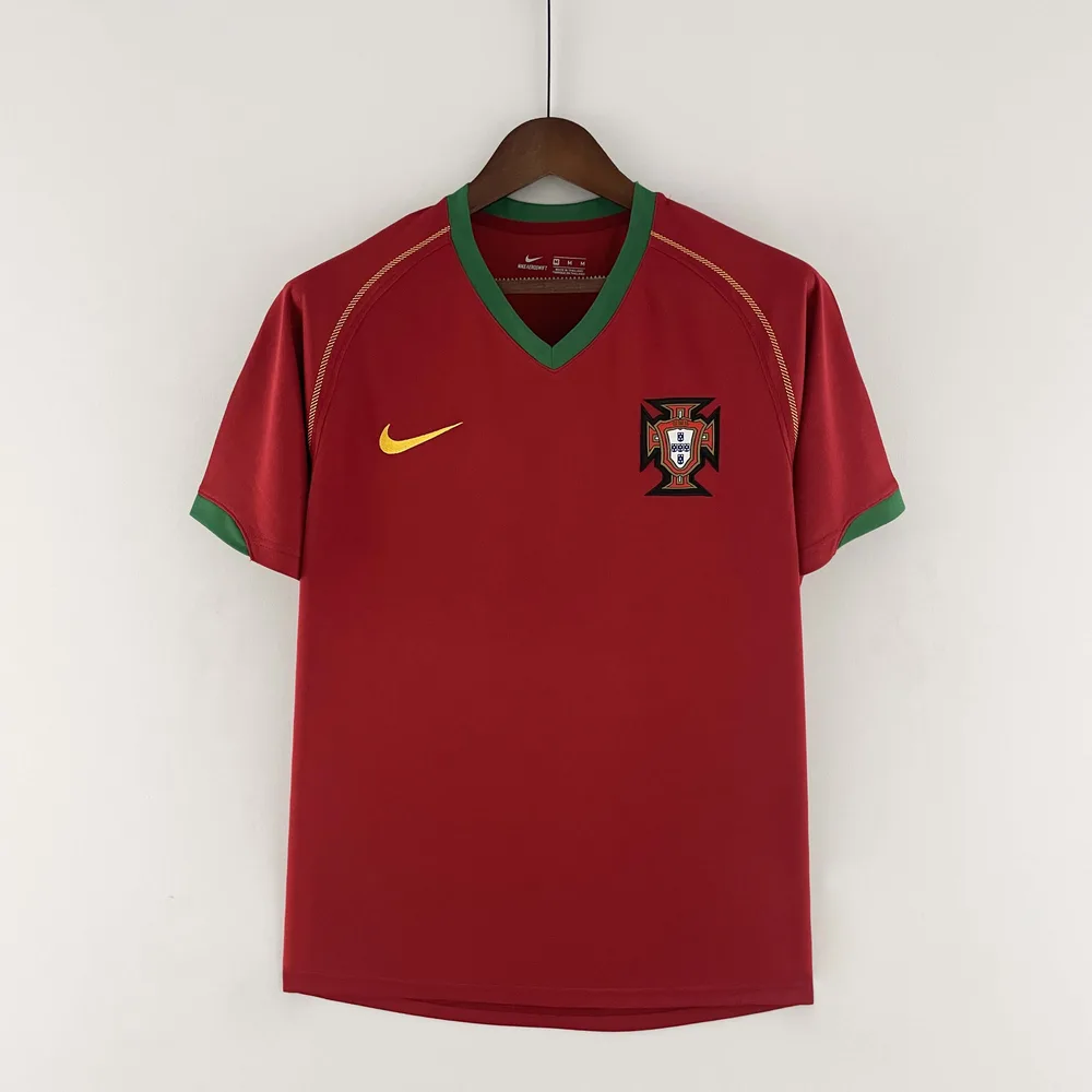 Portugal 2006 Retro Portugal Home Football Shirt 2006