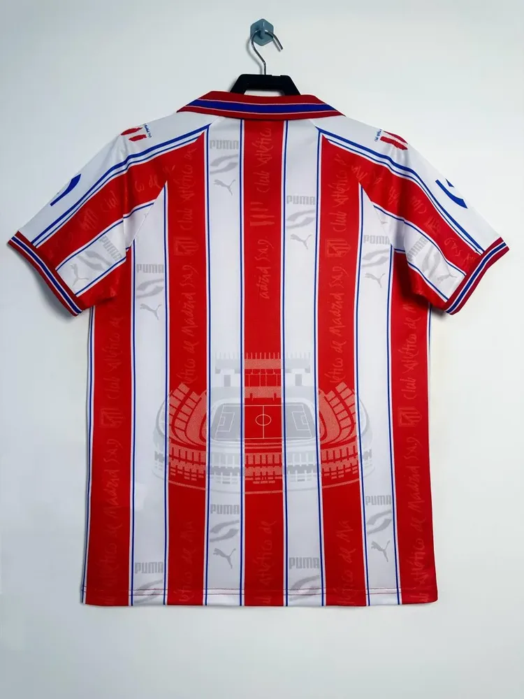 Atlético Madrid 1996-1997 Retro Atletico Madrid Local Camiseta de fútbol 1996/1997 — 2