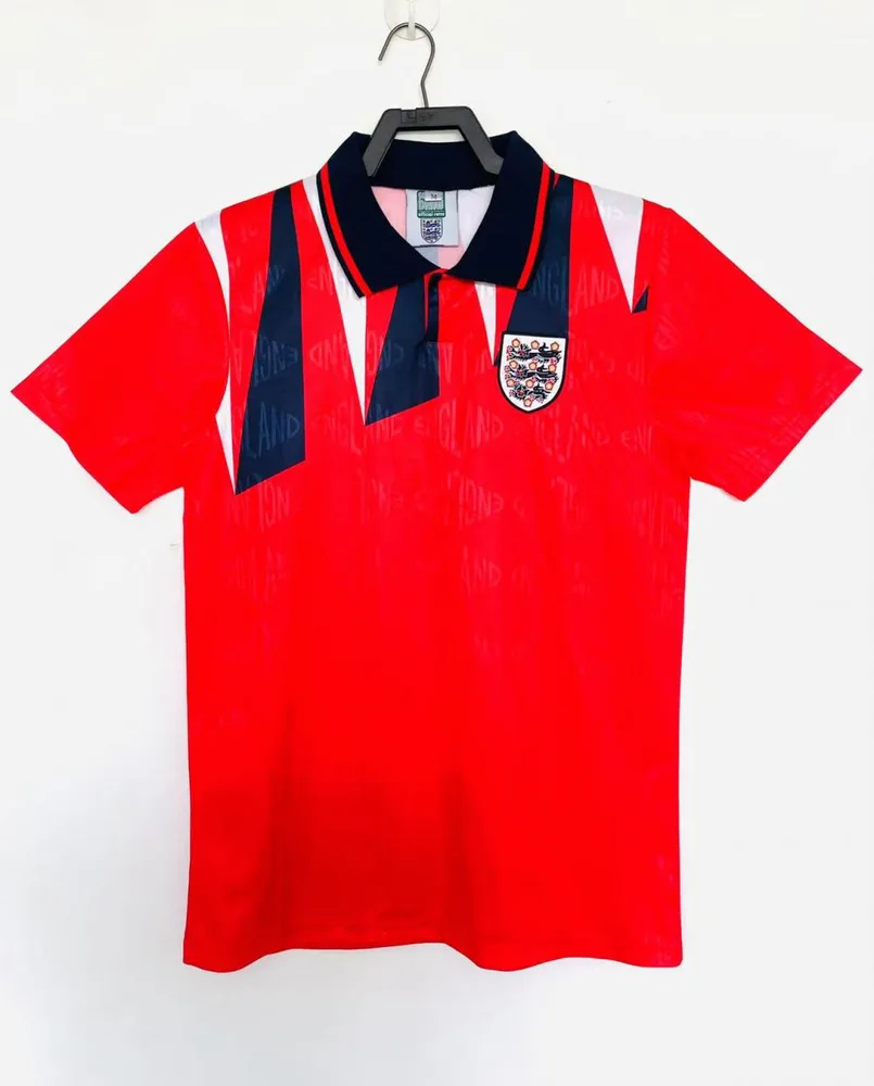 England 1992 Retro England Away Soccer Jersey 1992 — 1