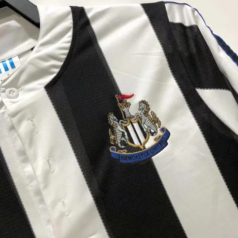 Newcastle 1995/1997 Retro Manga larga Newcastle United Local Camiseta de fútbol 1995/1997 — 4