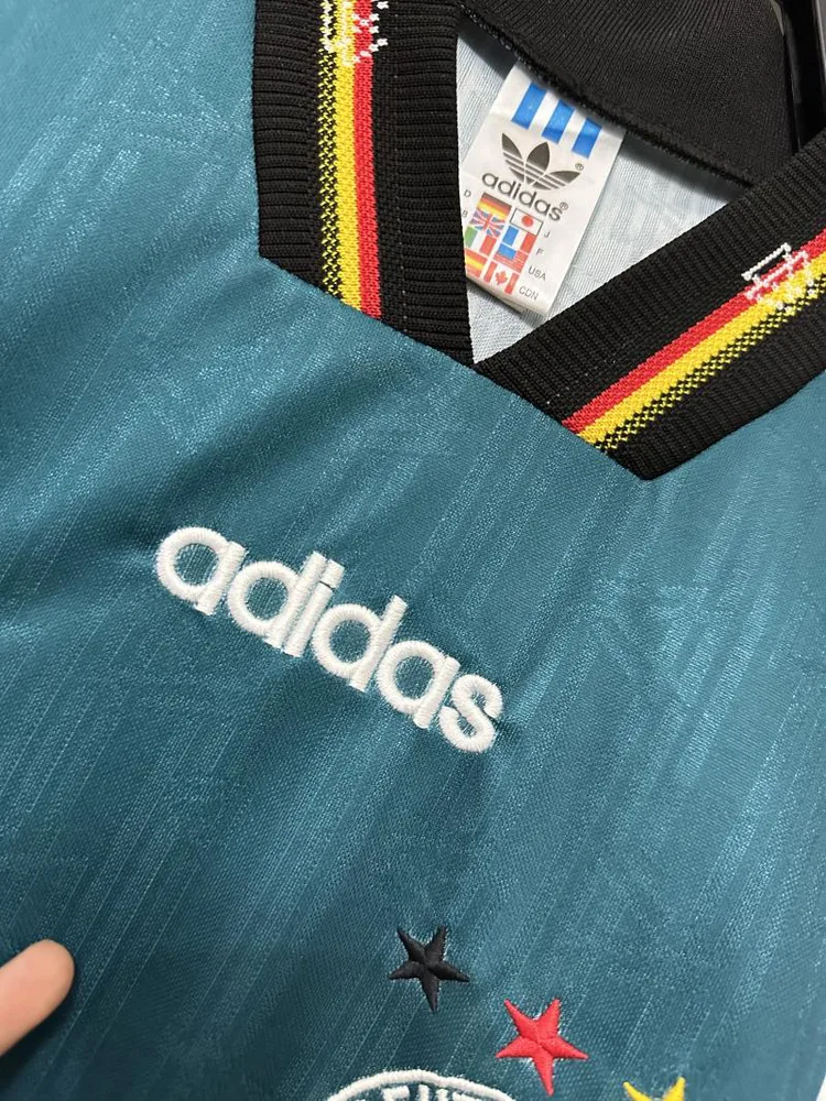 Germany 1996 Retro Soccer Jersey Germany Away 1996 — 4