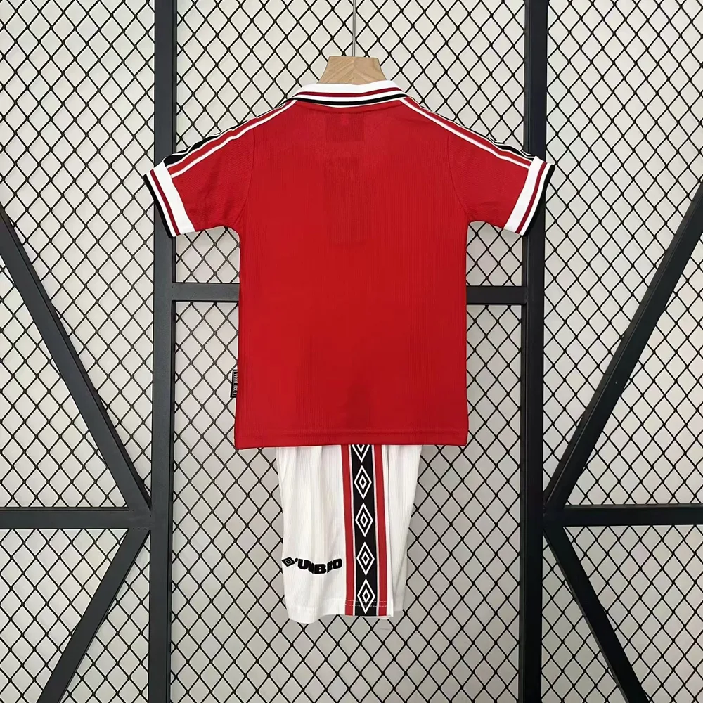 Manchester United 1998/1999 Retro Manchester United Local Camiseta de fútbol Talla infantil 1998/1999 — 2