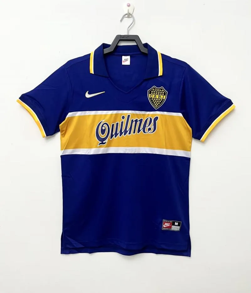 Boca Juniors 1996/1997 Retro Boca Juniors Home Football Jersey 1996/1997