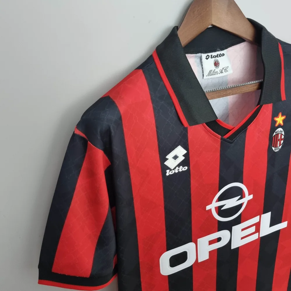 AC Milan 1995/1996 Retro AC Milan Home Football Shirt 1995/1996 — 6