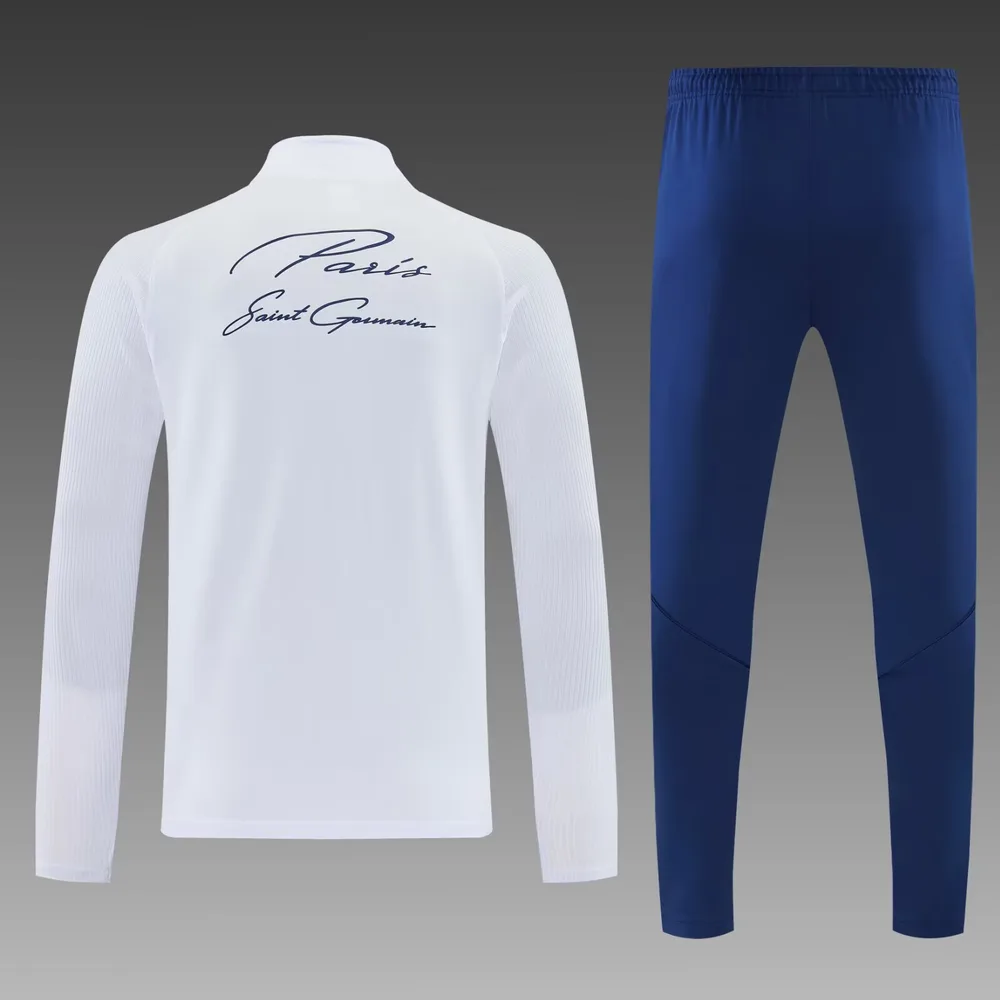 Paris Saint-Germain 2026/2027 Paris Saint-Germain Half-Length Conjunto de entrenamiento White Camiseta de fútbol 2026/27 — 2