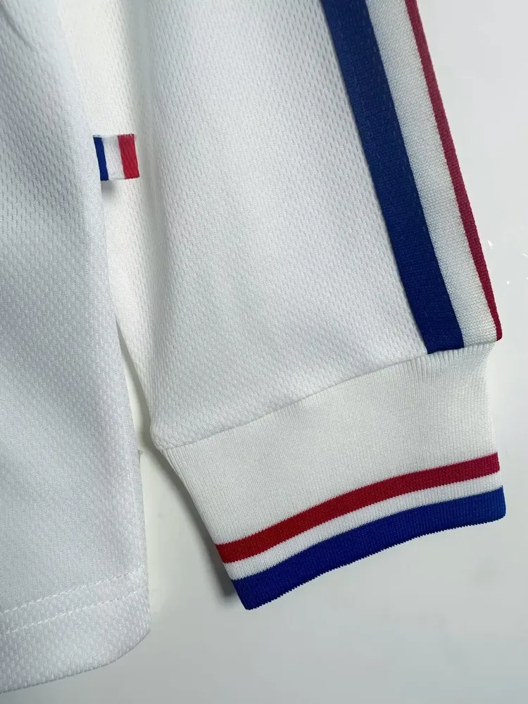 France 1998 Retro Long Sleeve France Away Football Shirt 1998 — 7