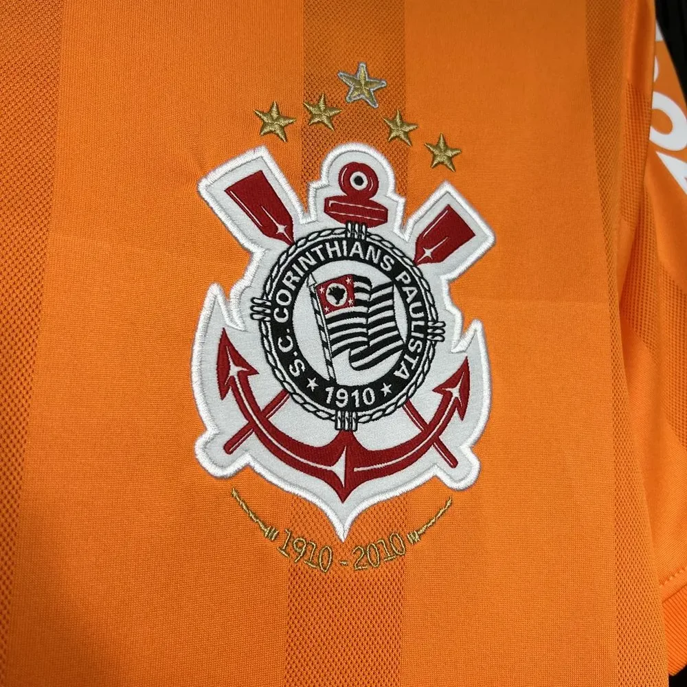 Corinthians 2010 Retro Corinthians Orange Jersey 2010 — 6