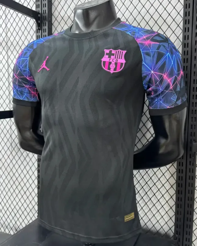 Barcelona 2026/2027 Player Version Barcelona Special Edition Black Blue Football Jersey 2026/27 — 4