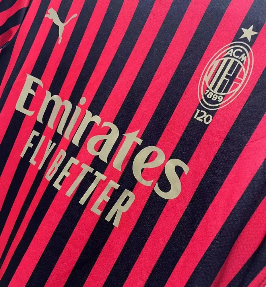 AC Milan Retro AC Milan 120th Anniversary Edition Camiseta de fútbol Retro — 4
