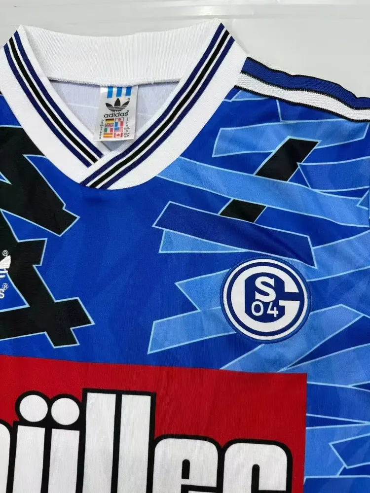 Schalke 04 1993/1994 Retro Schalke 04 Home Football Jersey 1993/1994 — 4