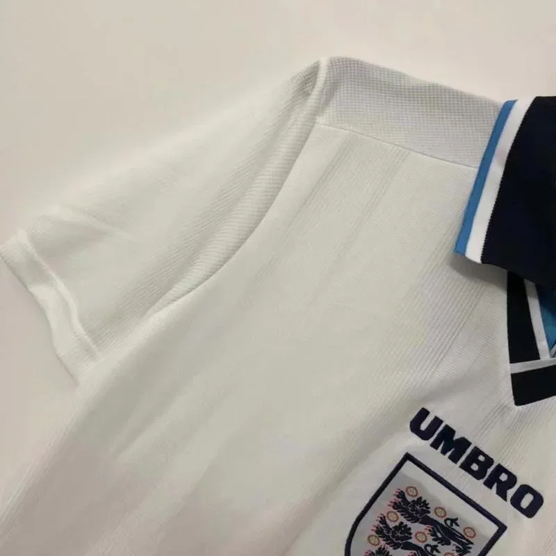England 1996 Retro England Home Soccer Jersey 1996 — 3