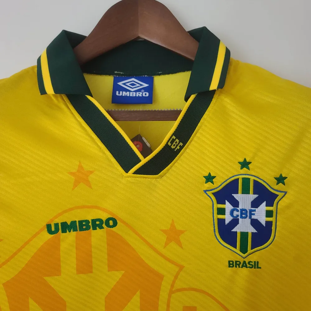 Brazil 1994 Retro Brazil Local Camiseta de fútbol 1994 — 3