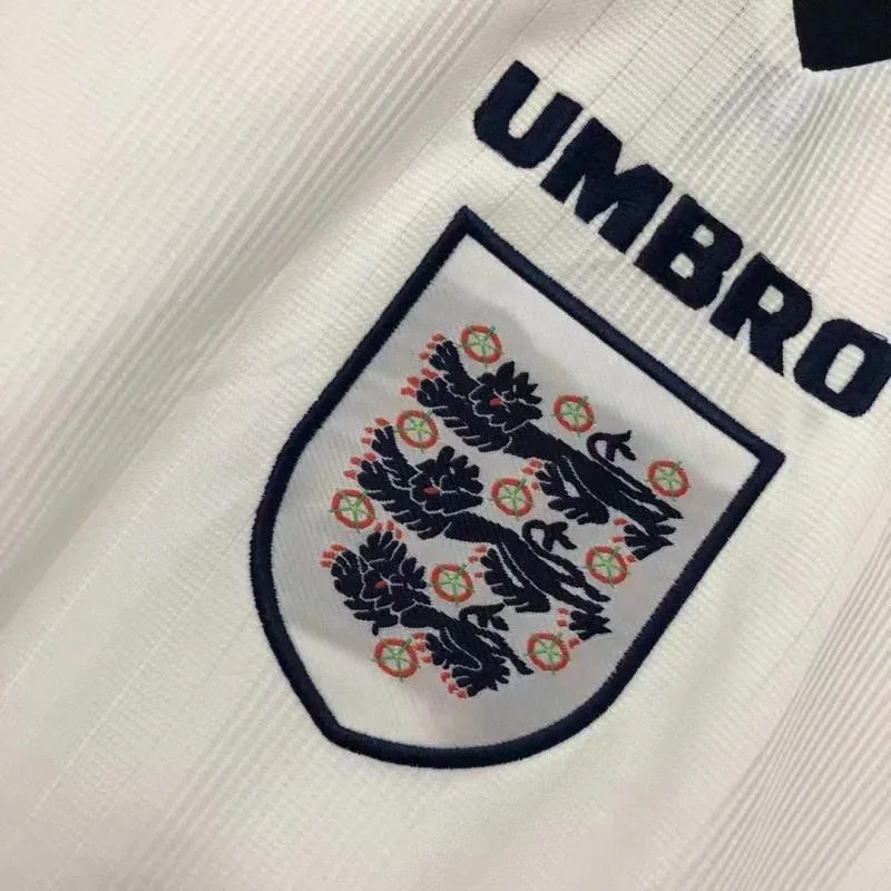 England 1996 Retro England Home Soccer Jersey 1996 — 6