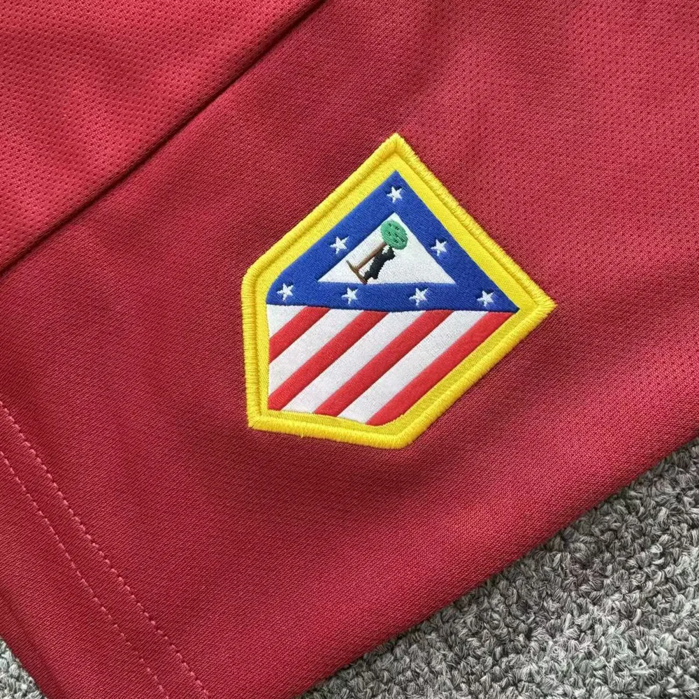 Atlético Madrid 2004-2005 Retro Long Sleeve Atletico Madrid Away Football Jersey Kids Size 2004/2005 — 6