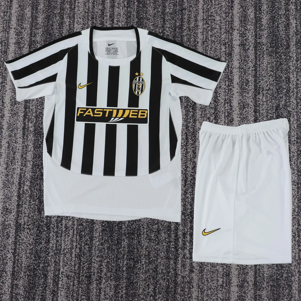 Juventus 2003/2004 Retro Juventus Local Camiseta de fútbol Talla infantil 2003/2004