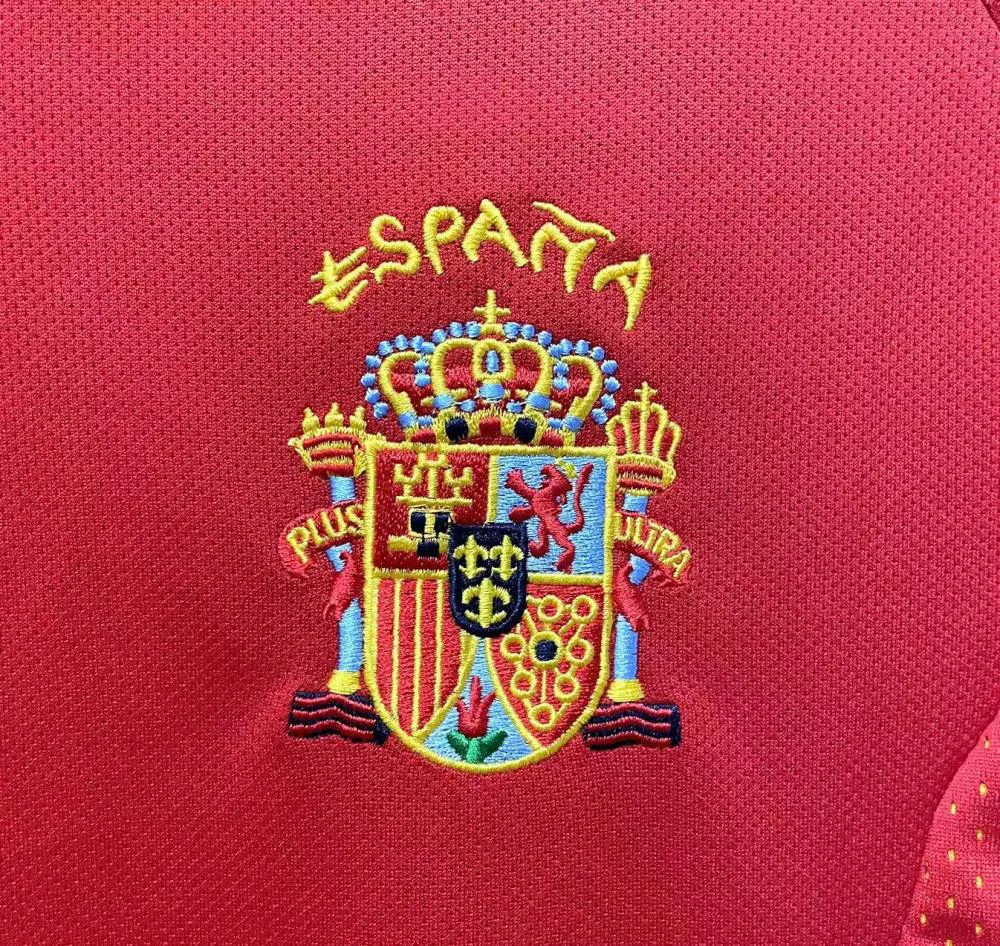 Spain 2002 Retro Spain Home Soccer Shirt 2002 — 4