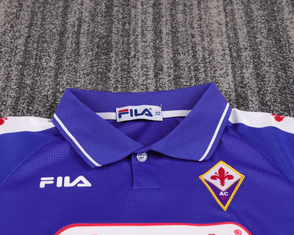 Fiorentina 1998-1999 Retro Fiorentina Home Football Shirt Kids Size 1998/1999 — 3