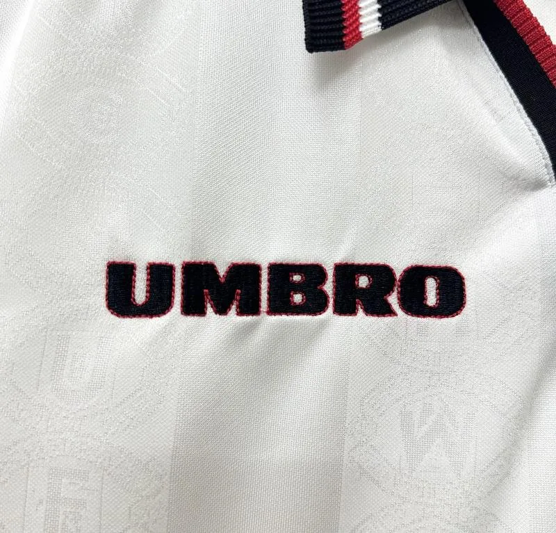 Manchester United 1998/1999 Retro Manchester United Away White Football Shirt 1998/1999 — 6