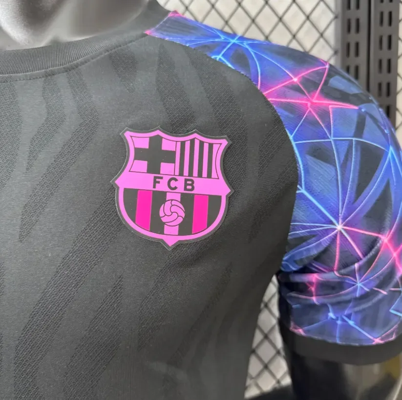 Barcelona 2026/2027 Player Version Barcelona Special Edition Black Blue Football Jersey 2026/27 — 7