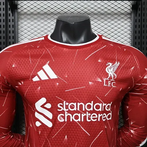 Liverpool 2026/2027 Long Sleeve Player Version Liverpool Home Football Jersey 2026/27 — 3