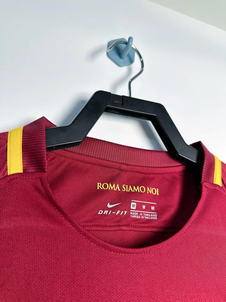 AS Roma 2017-2018 Retro Long Sleeve Roma Home Soccer Jersey 2017/2018 — 3