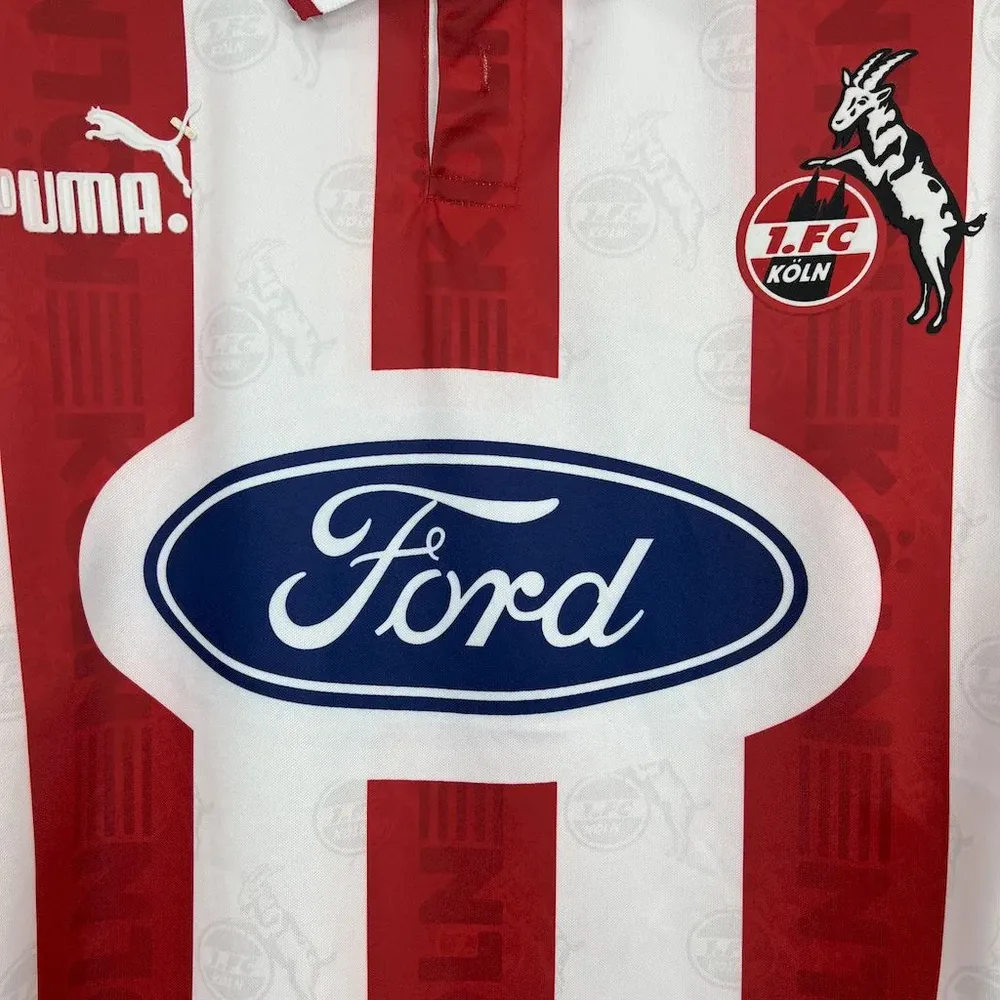 FC Köln 1995/1996 Retro FC Köln Local Camiseta de fútbol 1995/1996 — 4