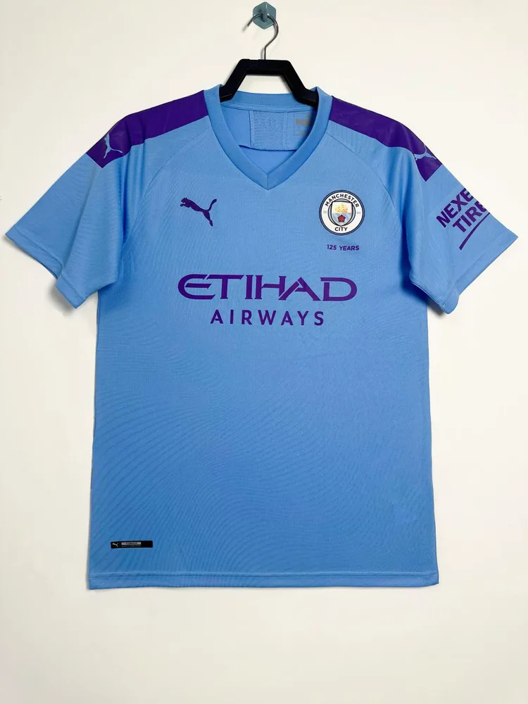 Manchester City 2019-2020 Retro Manchester City Local Camiseta de fútbol 2019/2020