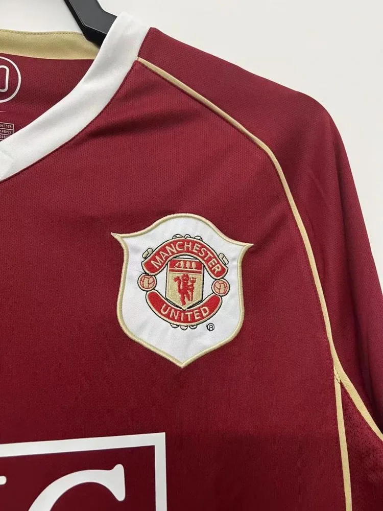 Manchester United 2006/2007 Retro Long Sleeve Manchester United Home Football Shirt 2006/2007 — 5