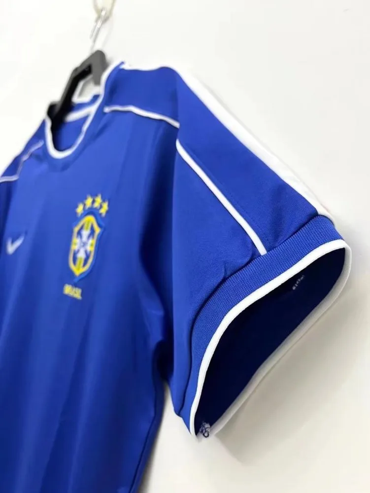 Brazil 1998 Retro Brazil Away Soccer Jersey 1998 — 3