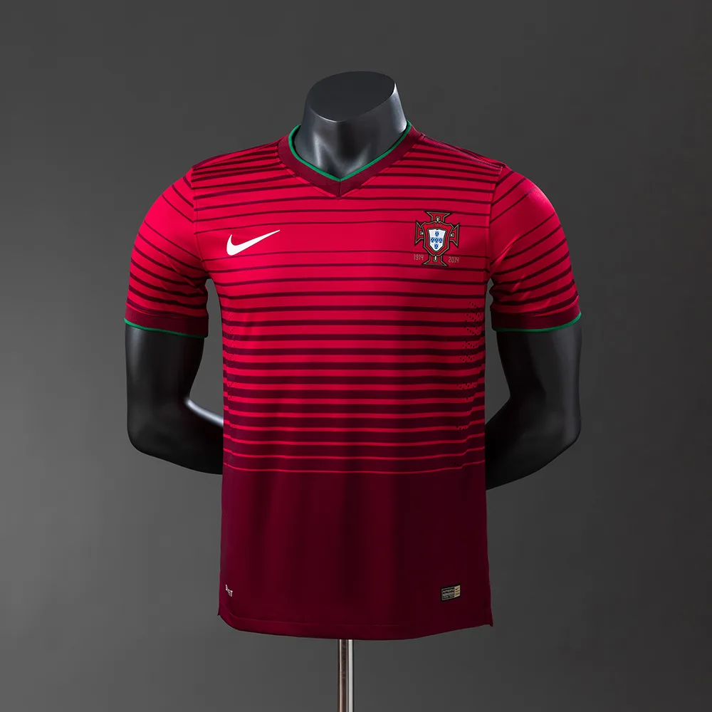 Portugal 2014 Retro Player Version Portugal Home Jersey 2014