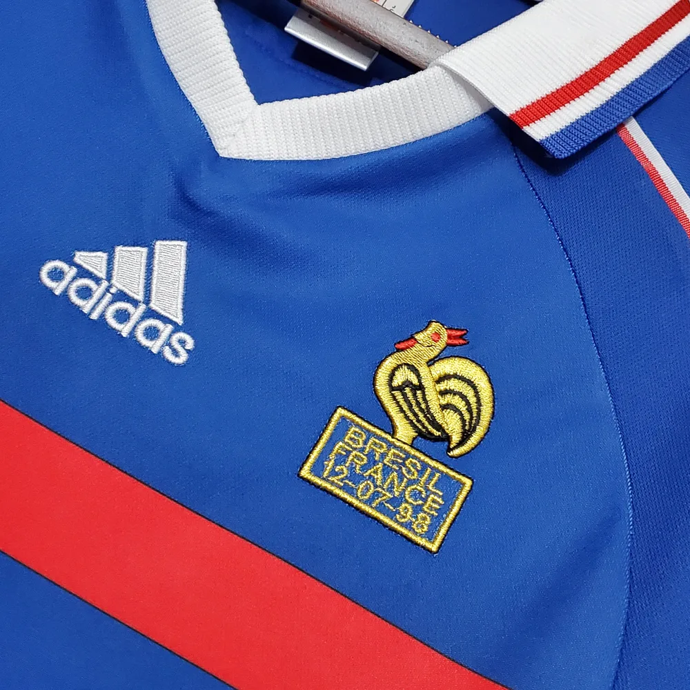 France 1998 Retro France Home Football Shirt 1998 — 4