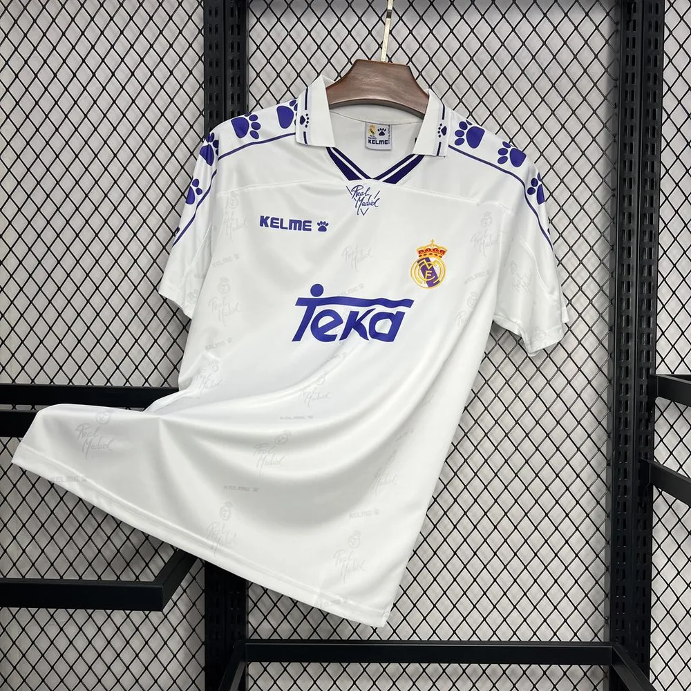 Real Madrid 1994/1996 Retro Real Madrid Home Soccer Jersey 1994/1996 — 3