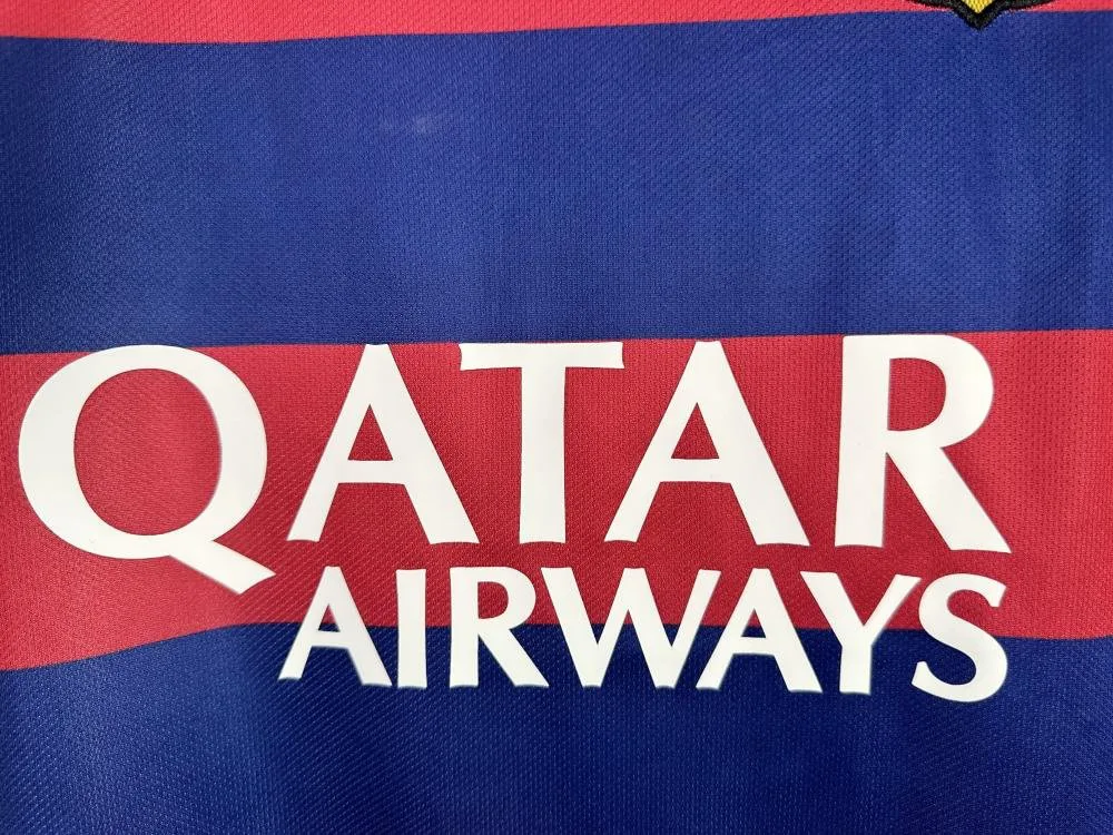 Barcelona 2015/2016 Retro Barcelona Home Football Jersey Long Sleeve 2015/2016 — 10