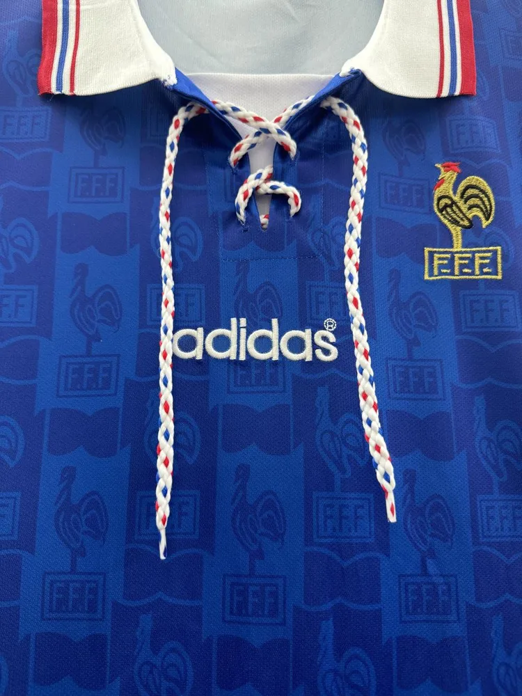 France 1996 Retro France Home Football Shirt 1996 — 3