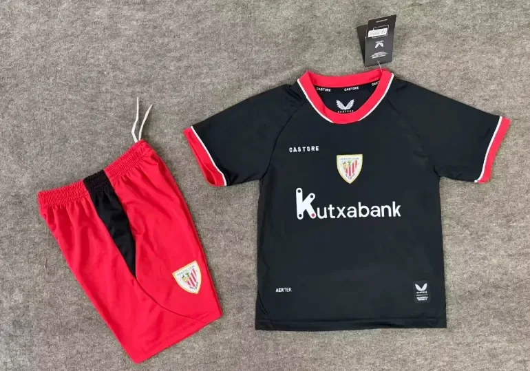 Athletic Bilbao 2026/2027 Athletic Bilbao Away Football Shirt Kids Size 2026/27