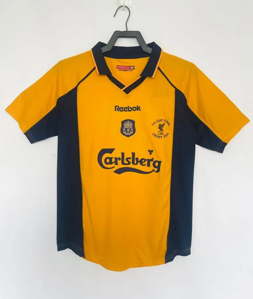 Liverpool 2000/2001 Retro Liverpool FC Tercera Visitante Camiseta de fútbol 2000/2001