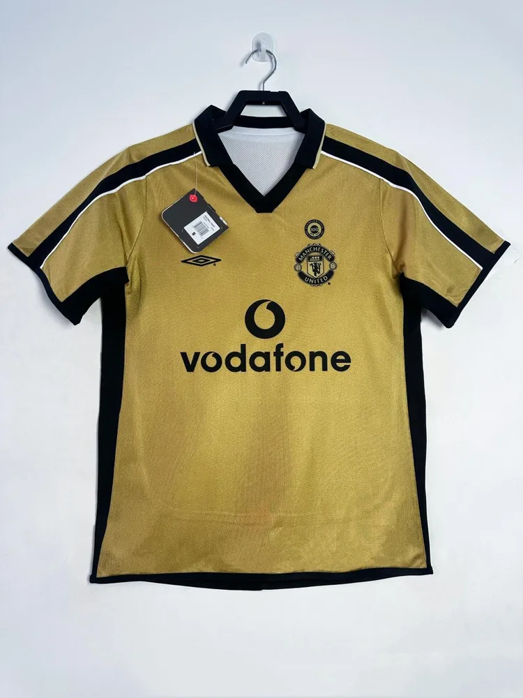 Manchester United 2001-2002 Retro Manchester United Double-sided Centennial Edition Football Shirt 2001/2002 — 2