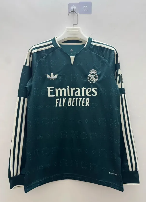 Real Madrid 2026/2027 Long Sleeves Real Madrid Away Football Jersey 2026/27