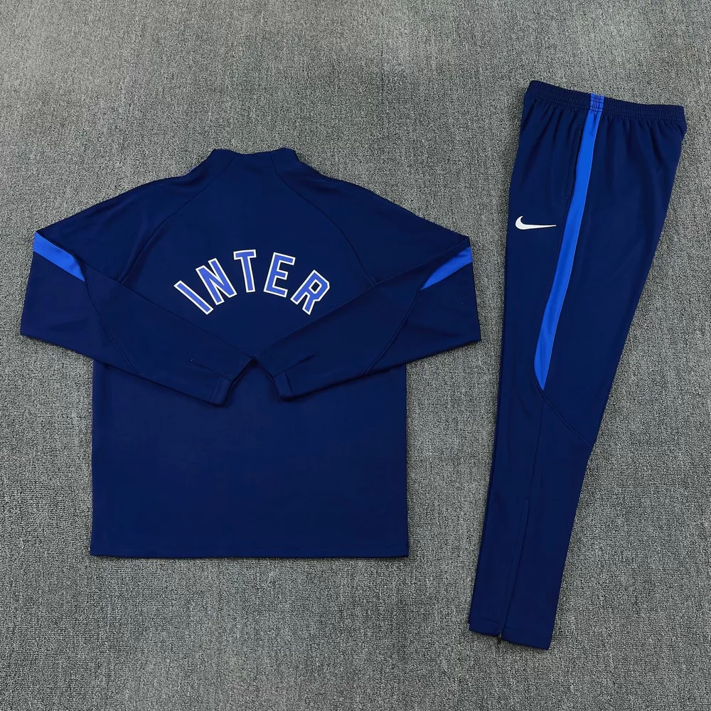 Inter Milan 2026/2027 Inter Milan Half-Pull Conjunto de entrenamiento Royal Blue Camiseta de fútbol 2026/27 — 4