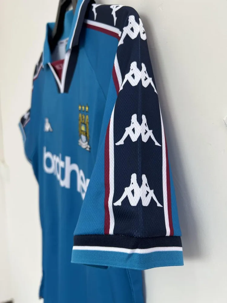 Manchester City 1997-1998 Retro Manchester City Home Football Shirt 1997/1998 — 7