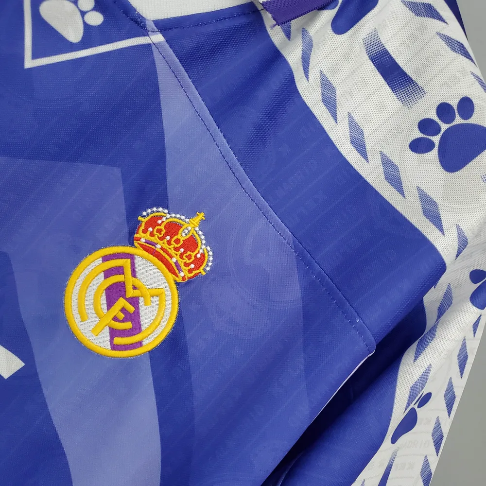 Real Madrid 1996/1997 Retro Real Madrid Visitante Camiseta de fútbol 1996/1997 — 5