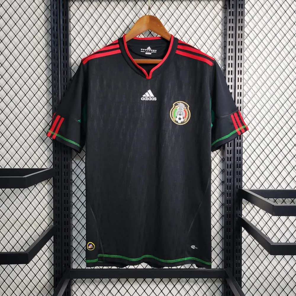 Mexico 2010 Retro Mexico Visitante Black Camiseta de fútbol 2010 — 3