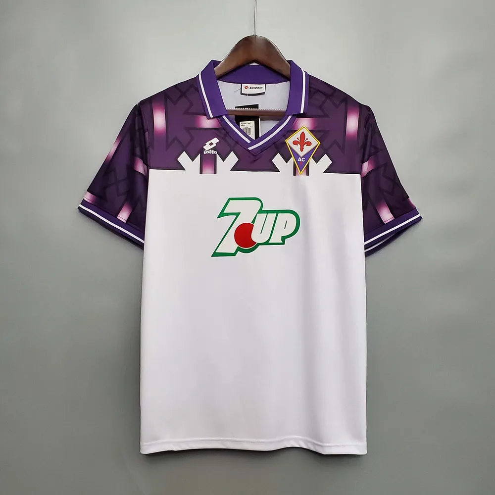 Fiorentina 1992/1993 Retro Fiorentina Visitante Camiseta de fútbol 1992/1993