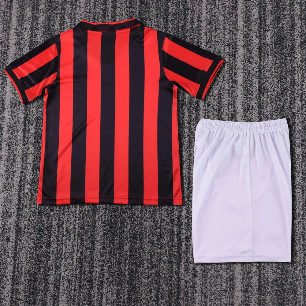 AC Milan 1990-1991 Retro AC Milan Home Football Shirt Kids Size 1990/1991 — 2