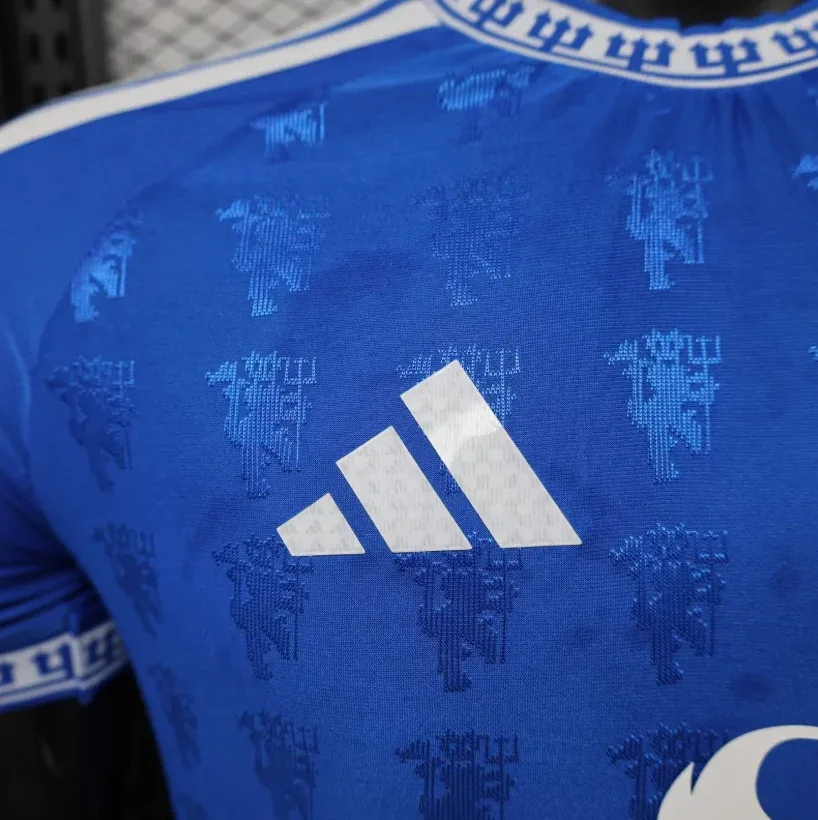 Manchester United 2026/2027 Player Version Manchester United Special Edition Blue Football Jersey 2026/27 — 4