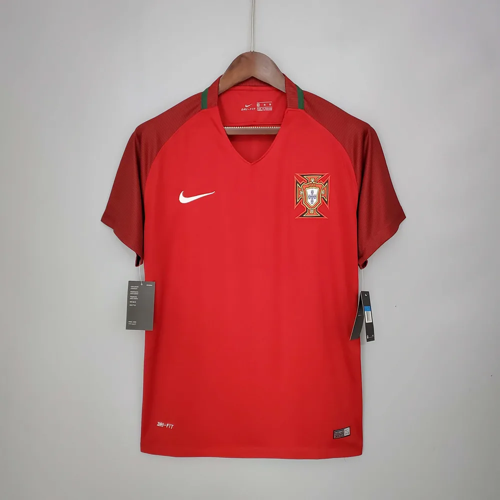 Portugal 2016 Retro Portugal Local Camiseta de fútbol 2016